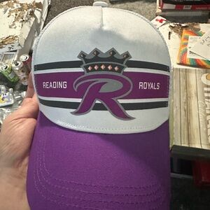 Purple and White Reading Royals Cap